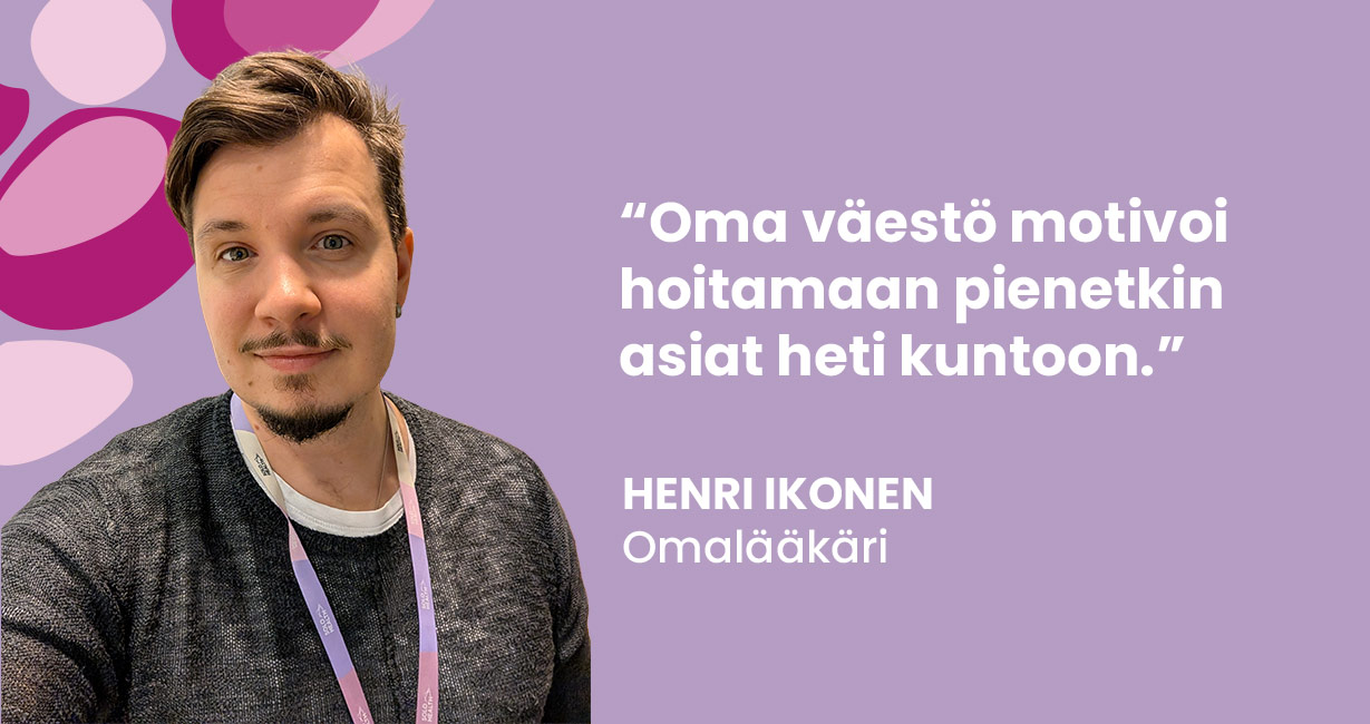 Omalääkärin arki: edelleen perusterveydenhuollon työtä, mutta eri otteella.